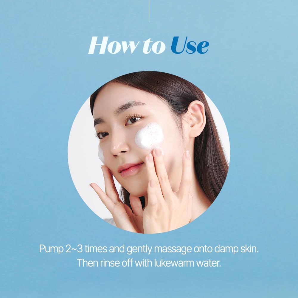 ETUDE foam being dispensed onto palm showing easy application