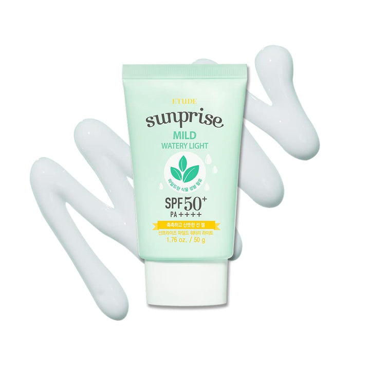 ETUDE front packaging showing SPF50+ protection and 50ml size benefit