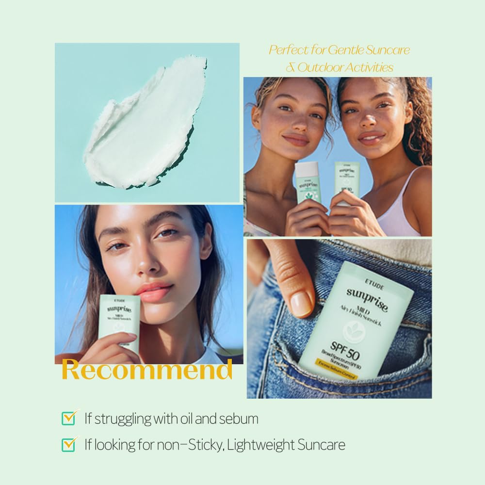 ETUDE sunstick creamy-powder texture closeup revealing silky matte feel