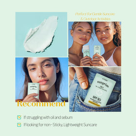 ETUDE sunstick creamy-powder texture closeup revealing silky matte feel