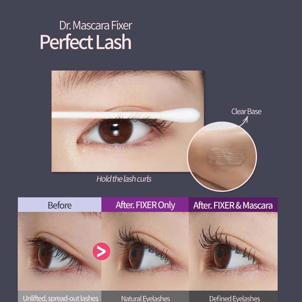 ETUDE clear fixer texture on hand highlighting lightweight finish