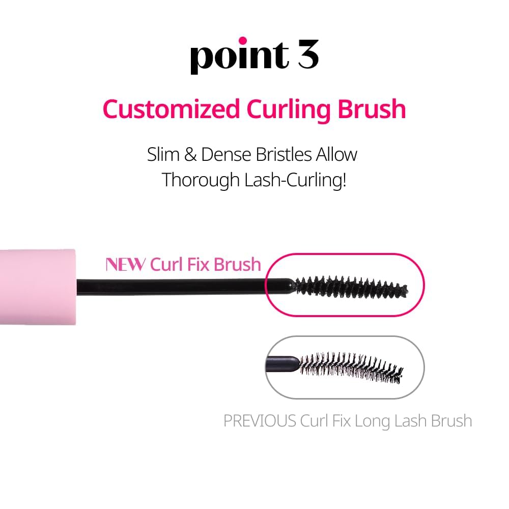 ETUDE texture swipe revealing lightweight, non-clumping formula finish