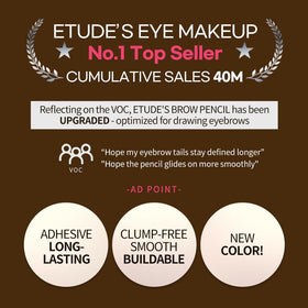 ETUDE triangular tip close-up demonstrating precise hair-like strokes and control
