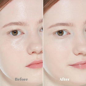 ETUDE open sifter top view revealing fine translucent powder for controlled dispense