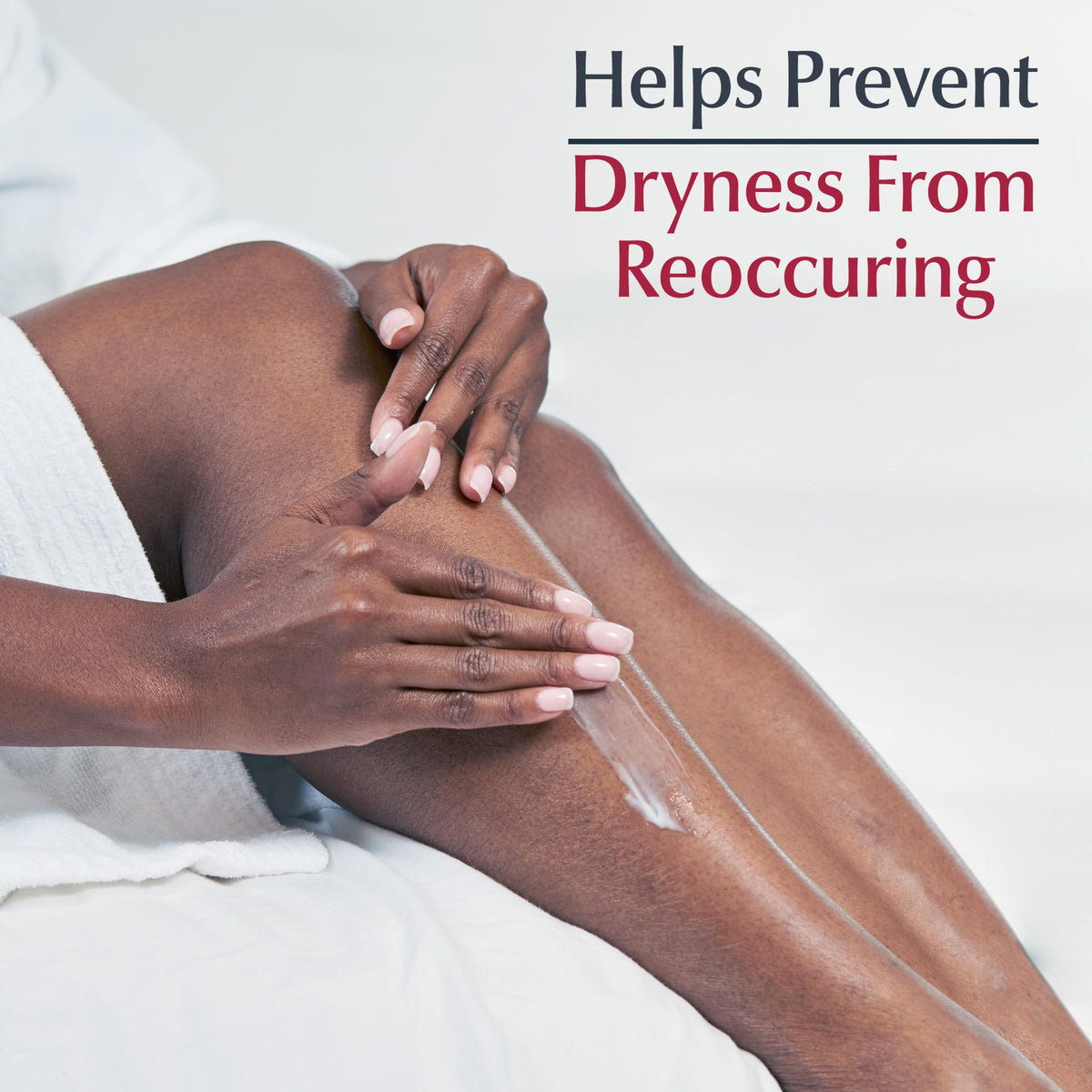 Eucerin used after shower to lock in moisture benefit