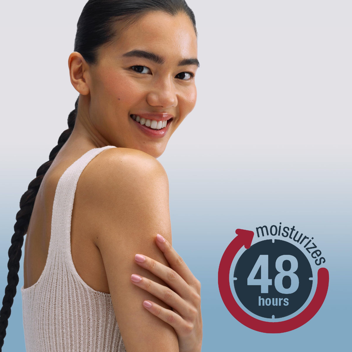 Eucerin applied to heel showing foot care hydration and dry skin repair