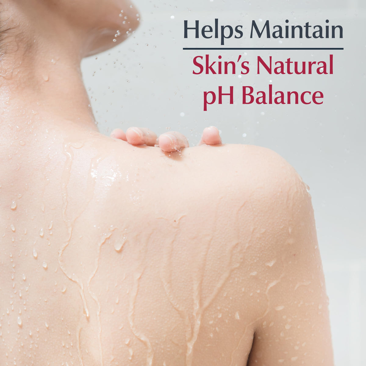 Close-up of Eucerin cleanser texture showing gentle, creamy lather