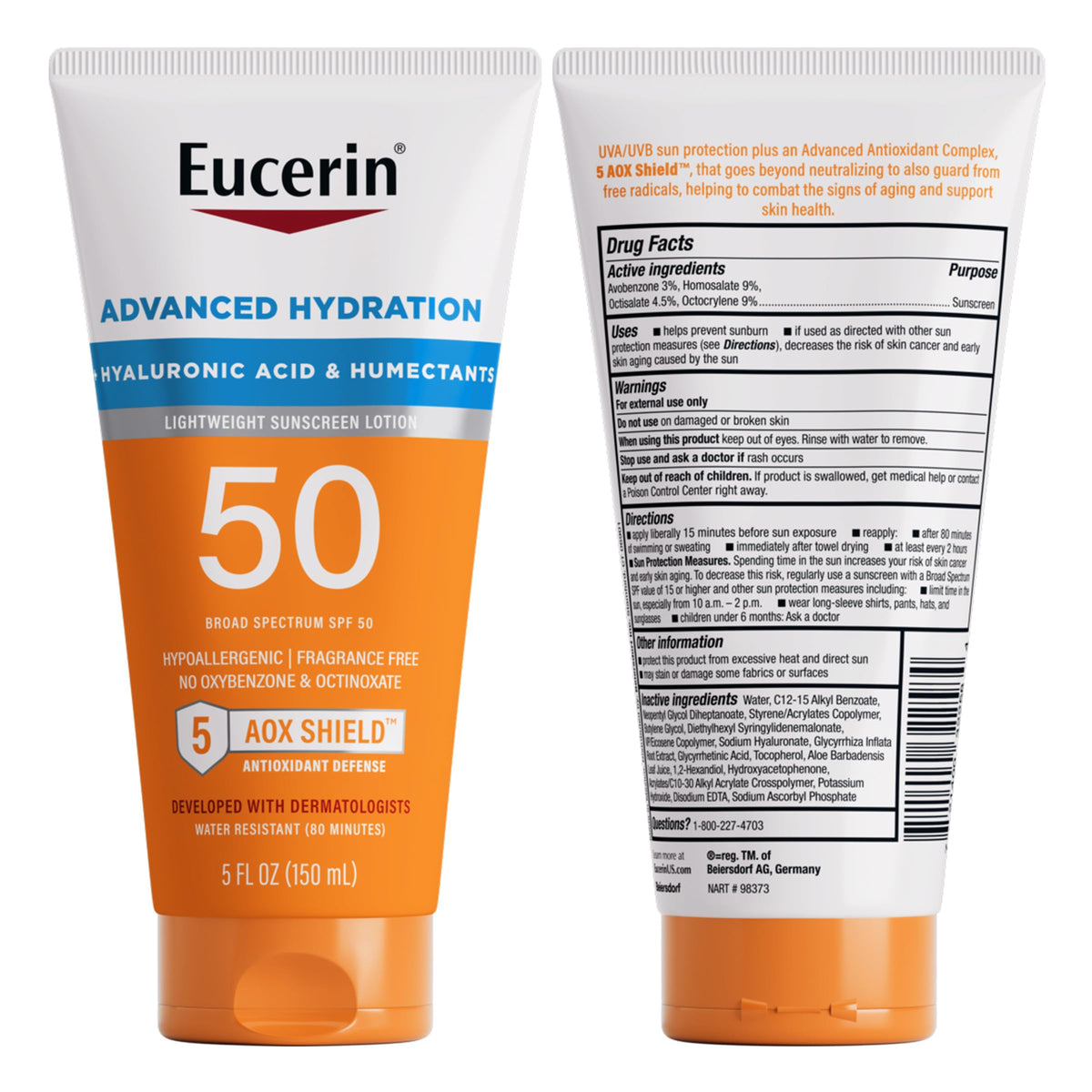 Eucerin after application macro showing supple, hydrated skin appearance