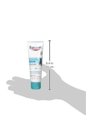 Eucerin open cap showing smooth cream texture for quick absorption and comfort