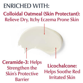 Eucerin colloidal oatmeal visual emphasizing soothing and protective action