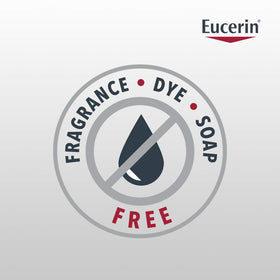 Eucerin in bathroom scene demonstrating daily use and calm skin