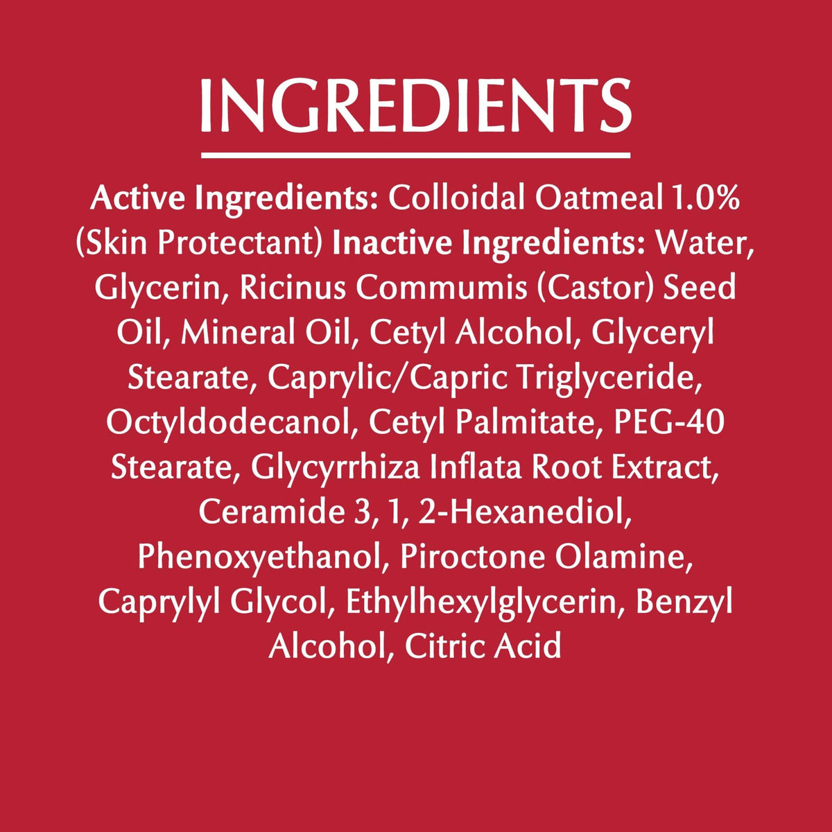 Eucerin label close-up showing steroid-free, fragrance-free, NEA acceptance