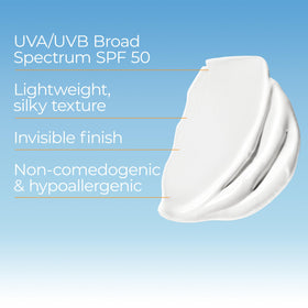 Eucerin being applied under makeup showing invisible finish benefit