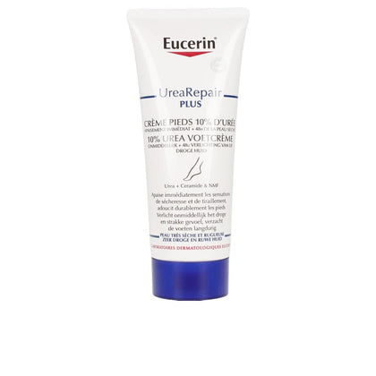 Eucerin foot cream front tube showing label and 10% urea for intensive hydration