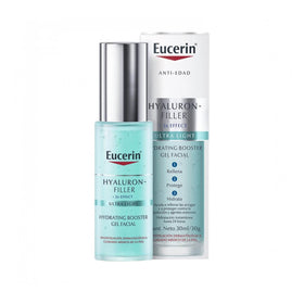 Eucerin texture close-up showing lightweight gel consistency for instant hydration and smooth skin finish