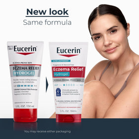 Eucerin hydrogel close-up texture highlighting lightweight cooling benefit