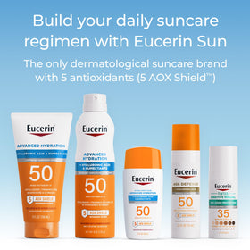 Eucerin ingredient label closeup showing antioxidant complex detail