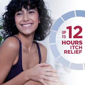 Hand applying Eucerin lotion to forearm for immediate soothing comfort