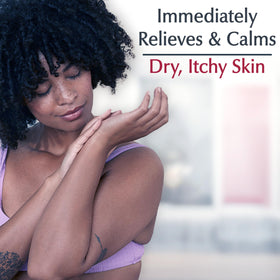 Close-up of Eucerin lotion texture demonstrating quick absorption