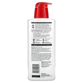 Eucerin label close-up highlighting urea and ceramide benefits
