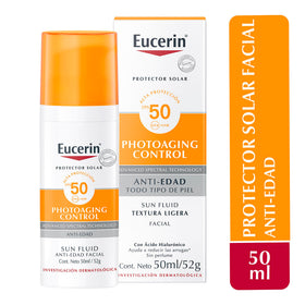 Eucerin lifestyle outdoor face use showing protective coverage during sun exposure