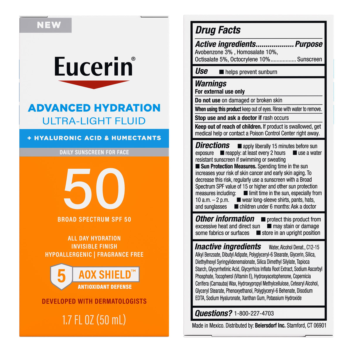 Eucerin used outdoors on a woman enjoying sun-safe skin