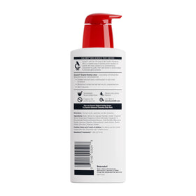 Eucerin lotion texture close-up showing rich emollient consistency