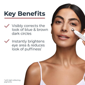 eucerin metal applicator close-up delivering cooling de-puffing effect