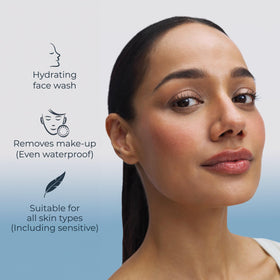 Eucerin micellar water back label close-up showing ingredient and usage details
