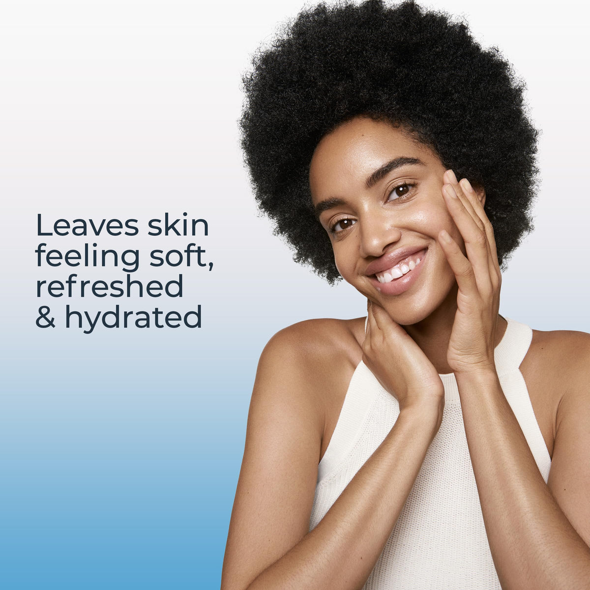 Eucerin micellar water tucked into a travel bag for on-the-go cleansing