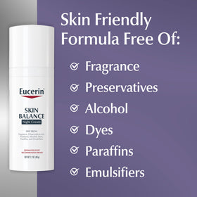 Eucerin cream being smoothed on hand demonstrating lightweight, non-greasy feel