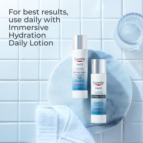Eucerin packaging back panel with directions and non-comedogenic claim visible