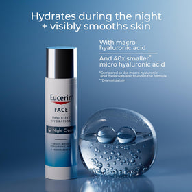 Eucerin next to a common-sized object to show the 2.5 oz bottle scale