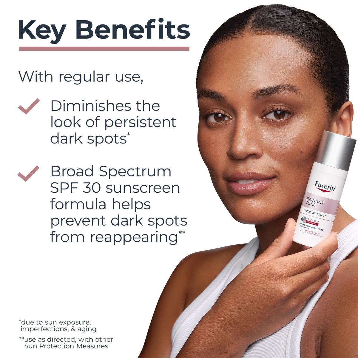 Eucerin texture close-up highlighting lightweight, non-greasy feel