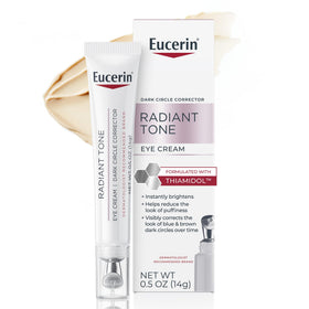 eucerin tube front view showing product and brightening benefit