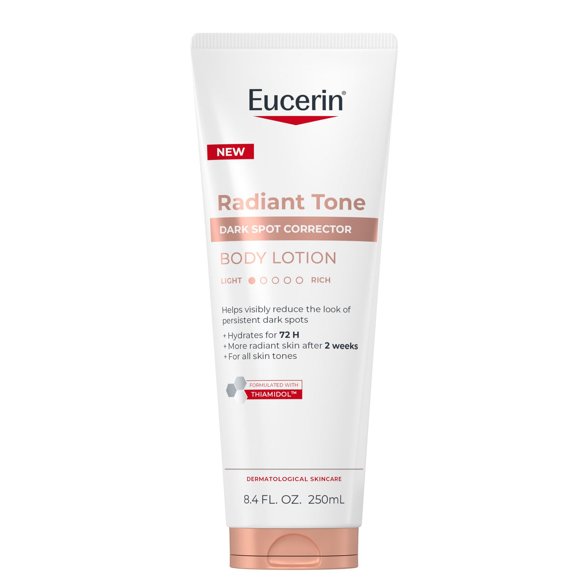 Eucerin front tube showing label and 8.4 fl oz size for clear product info