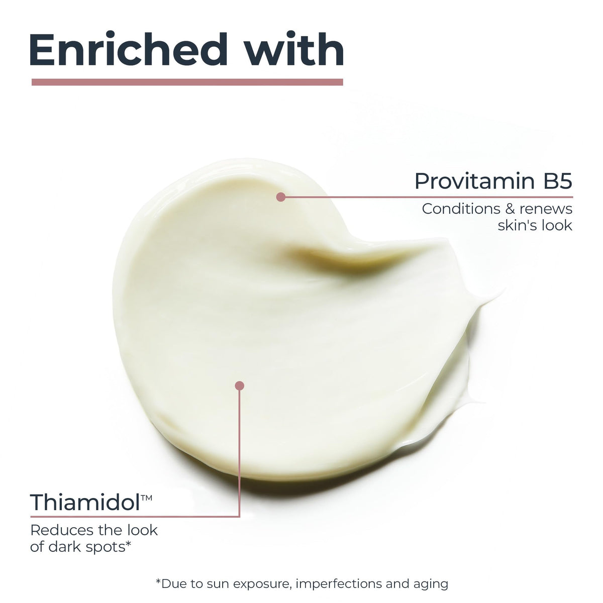 Massaging Eucerin into neck area to support even tone benefit