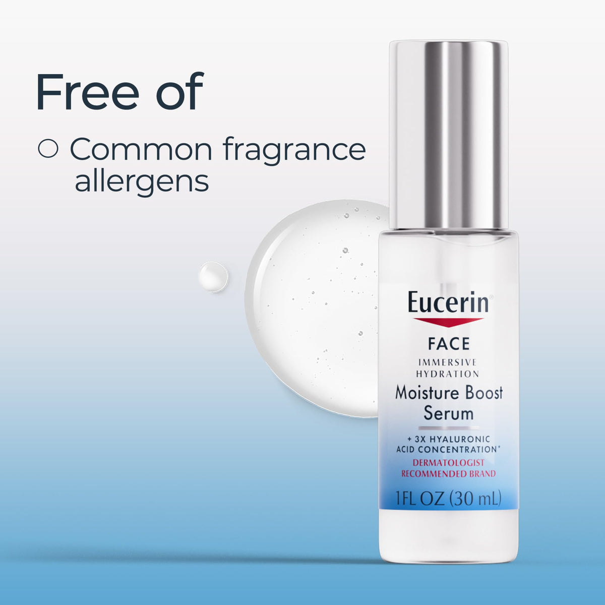 Eucerin serum beside night cream illustrating evening skincare pairing