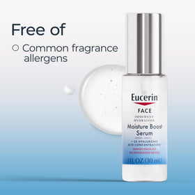Eucerin serum beside night cream illustrating evening skincare pairing