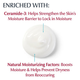 Eucerin 3 oz tube next to a coin demonstrating compact travel-friendly size