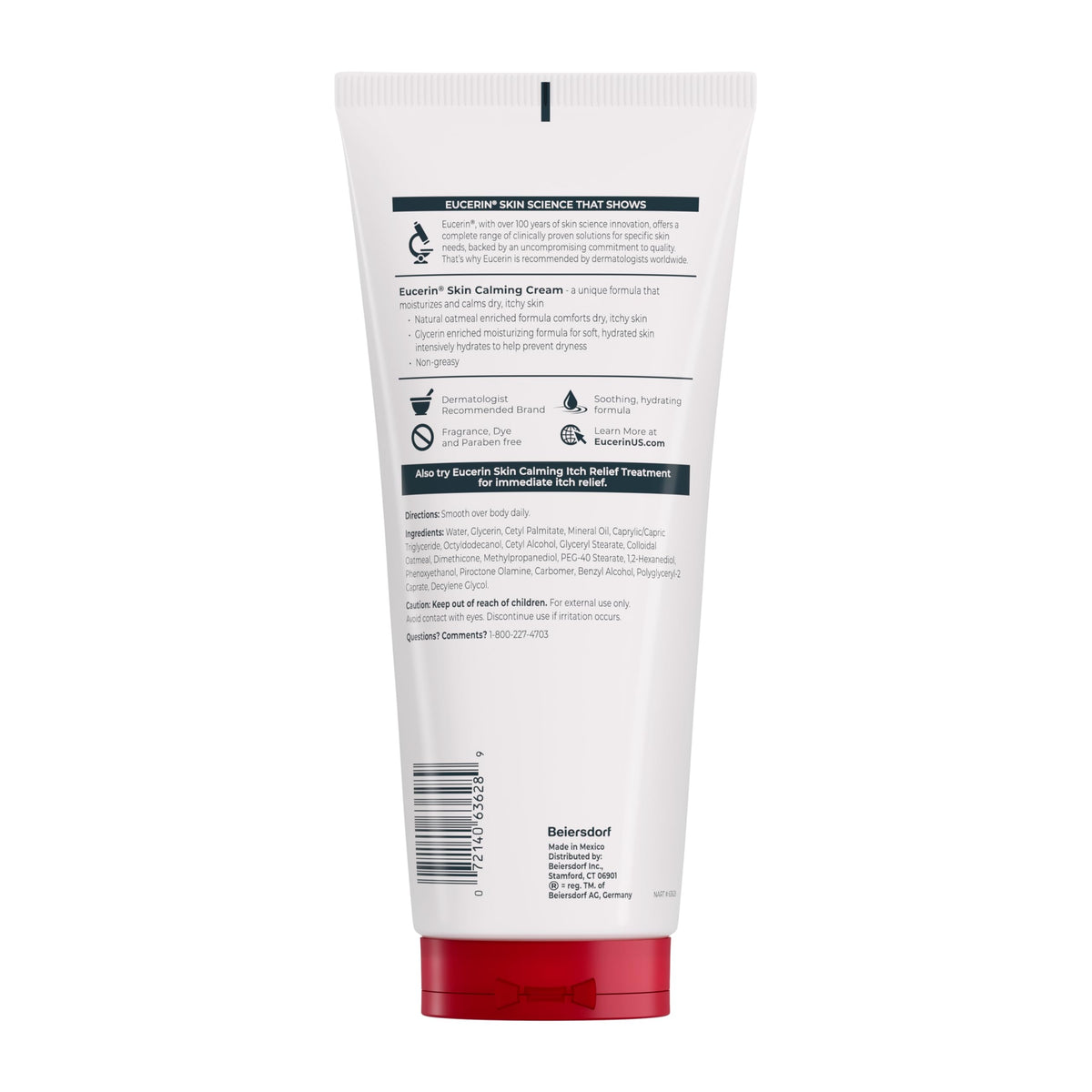 Eucerin tube staged on bathroom counter for daily routine inspiration