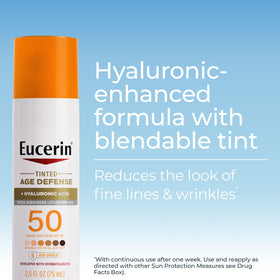 Eucerin texture close-up highlighting lightweight lotion and smooth finish