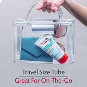 Eucerin tube cap and nozzle detail showing clean, controlled dispensing