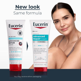 Eucerin close-up tube nozzle highlighting easy, controlled dispensing