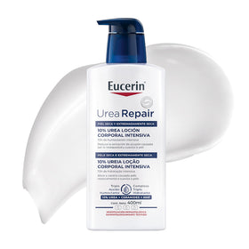 Eucerin lotion texture close-up demonstrating smooth, fast-absorbing hydration