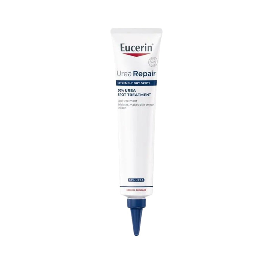 Eucerin front packaging showing product name and 30% urea for targeted hydration