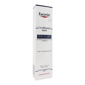 Eucerin cream texture close-up illustrating smooth spreadability and fast absorption