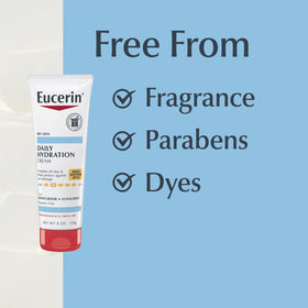 Eucerin cream demonstrating water-resistance recommendation benefits