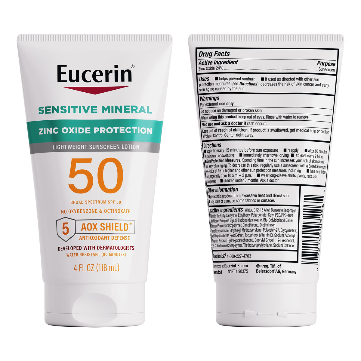Eucerin being reapplied after swimming showing water- and sweat-resistance
