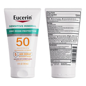 Eucerin being reapplied after swimming showing water- and sweat-resistance